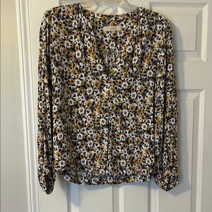 LOFT Women's Floral Print Top - Multicolor